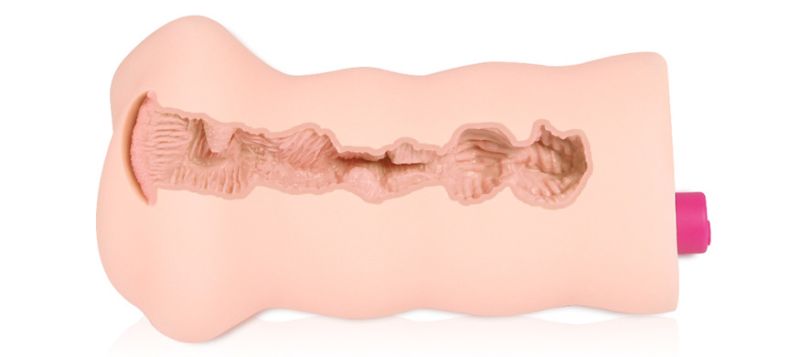 Мастурбатор реалистичный с вибрацией Kokos Gloria, двошаровый, киберкожа, 18.5 х 8.5 см вид 10