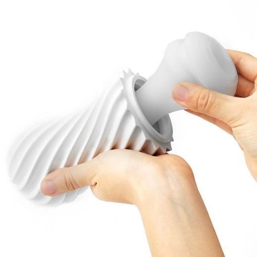 Мастурбатор із кульками TENGA FLEX BUBBLY BLUE вид 4