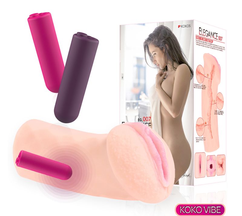 Мастурбатор с вибрацией Elegance 007 16см вид 3