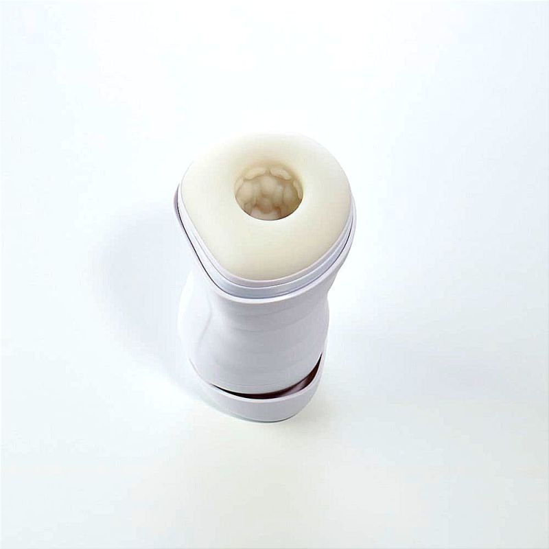 Мастурбатор Sweet Em хай-тек нереалістичний у колбі, білий 10 режимів вібрації + стиск вид 4