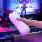 Мастурбатор Sweet Em хай-тек нереалістичний у колбі, білий 10 режимів вібрації + стиск вид 12