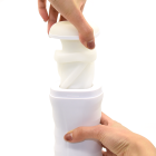 Мастурбатор Sweet Em хай-тек нереалістичний у колбі, білий 10 режимів вібрації + стиск вид 5