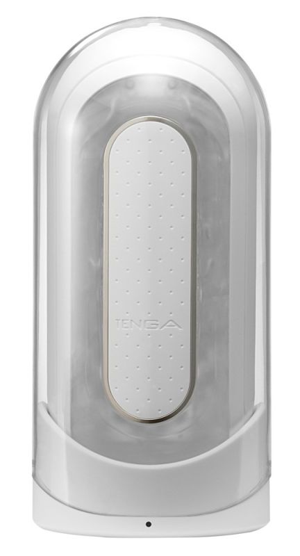 Мастурбатор нереалістичний із вібрацією Tenga Flip Zero білий вид 3