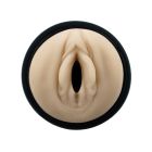 Мастурбатор вагіна з кібершкіри Adrien Lastic Siltex Ultra, бежевий у сірій колбі вид 3