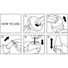 Мастурбатор яйце з рельєфом Tenga Snow Crystal, білий вид 5