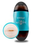 Мастурбатор Вагина и Рот в колбе Chisa Portable Happy Cup с вибрацией вид 3