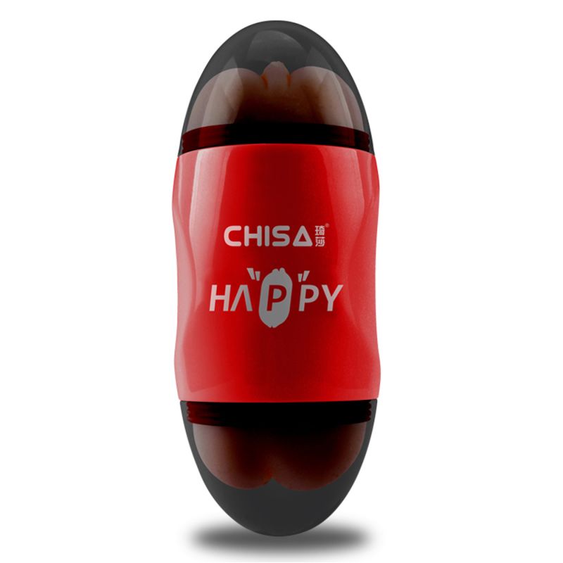 Мастурбатор двусторонний Вагина и Рот Chisa Portable Happy Cup в колбе вид 5