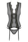 Комплект Obsessive Meshlove корсет та стрінги S/M вид 2