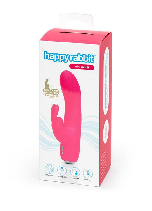 Міні вібратор кролик Happy Rabbit Rechargeable Mini Rabbit Vibrator вид 6