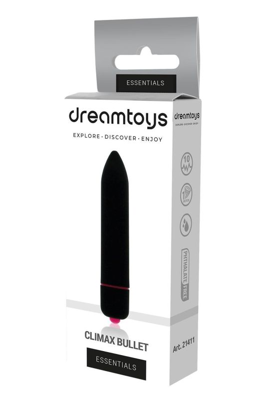 Мини вибромассажер DreamToys Vibes of Love Climax Bullet черный вид 2