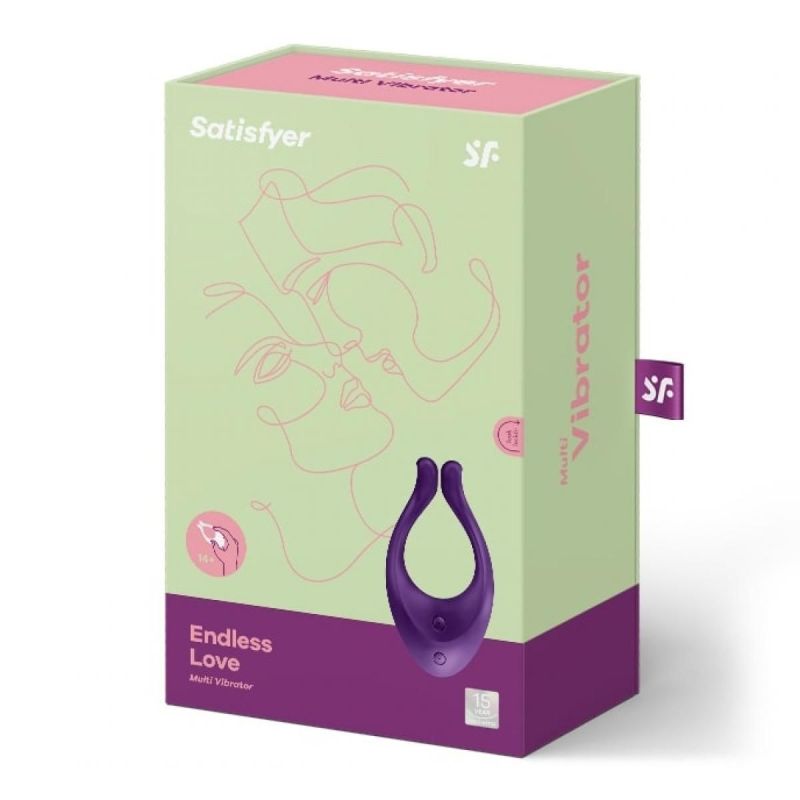 Вібратор для пар Satisfyer Endless Love багатофункціональний, фіолетовий вид 6