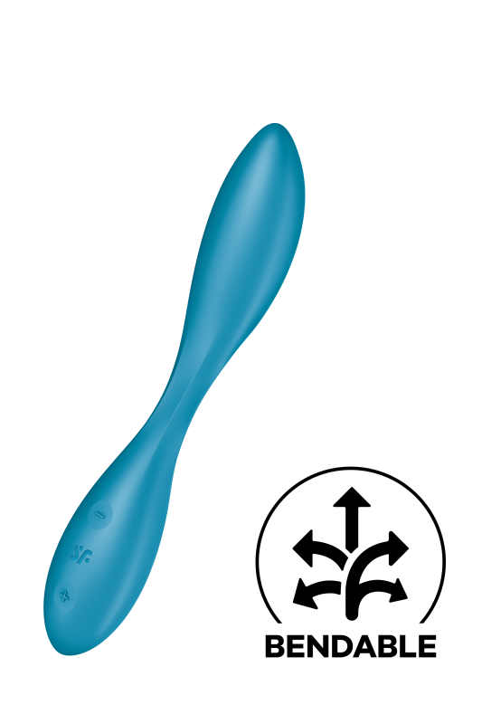 Мульти вібратор універсальний SATISFYER G-SPOT FLEX 1 блакитний вид 3