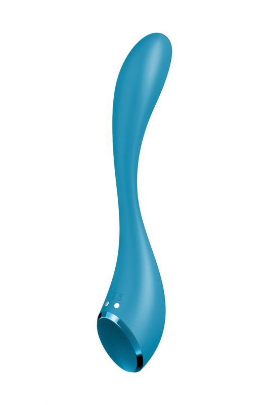 Мультивібратор SATISFYER G-Spot Flex 5+ керування телефоном, блакитний вид 3