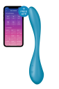 Мультивібратор SATISFYER G-Spot Flex 5+ керування телефоном, блакитний