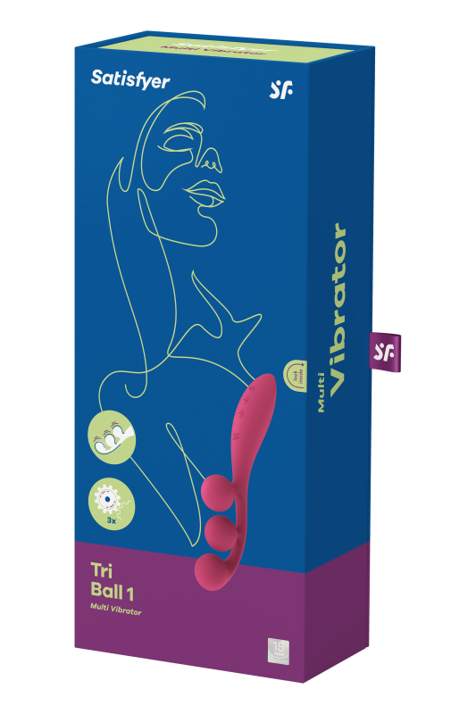 Мультивібратор Satisfyer Tri Ball 1 з трьома моторами, рожевий вид 9