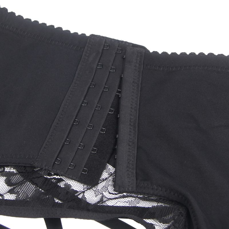 Мужской кружевной пояс с подвязками Star Night черный, M вид 12