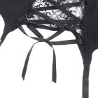 Мужской кружевной пояс с подвязками Star Night черный, M вид 10