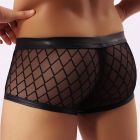 Чоловічі сексуальні прозорі труси-боксери Star Night, чорний вид 4