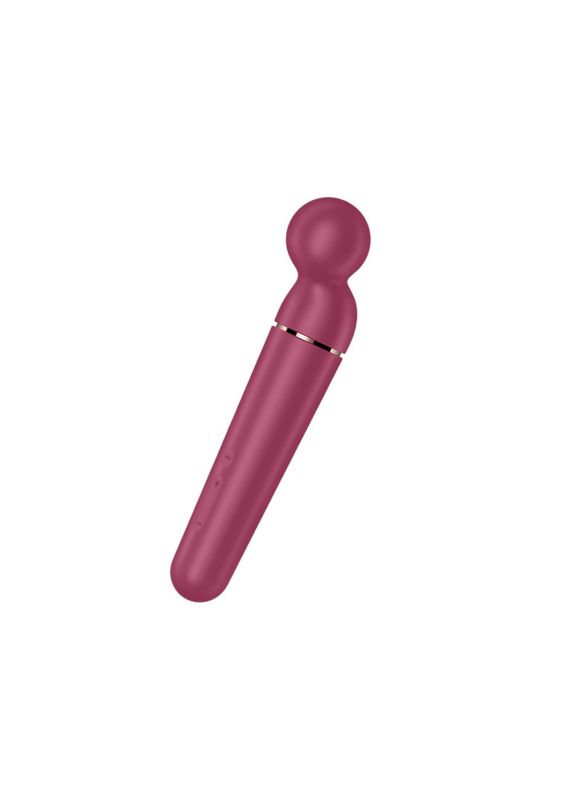 Мікрофон Satisfyer Planet Wand-er для масажу та точкової стимуляції ерогенних зон, бордовий вид 5