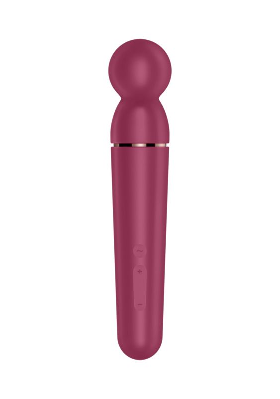 Мікрофон Satisfyer Planet Wand-er для масажу та точкової стимуляції ерогенних зон, бордовий вид 4