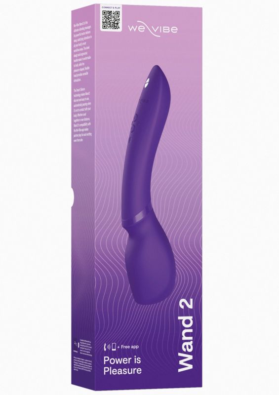 Смарт-Микрофон вибромассажер We-Vibe Wand 2, фиолетовый вид 11