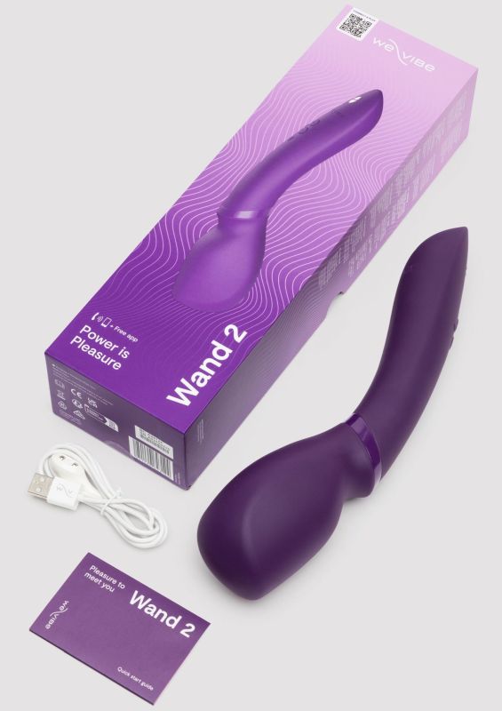 Смарт-Микрофон вибромассажер We-Vibe Wand 2, фиолетовый вид 9