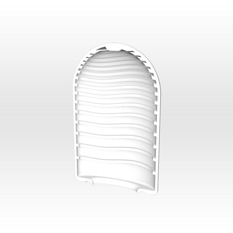 Мини мастурбатор нереалистичный Tenga Pocket Wave Line, с рельефом, белый вид 6