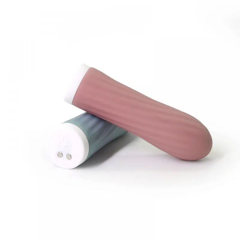 Мини-вибратор для клитора рельефный Sweet Em Velvet Lure, 10 режимов вибрации, голубой вид 6