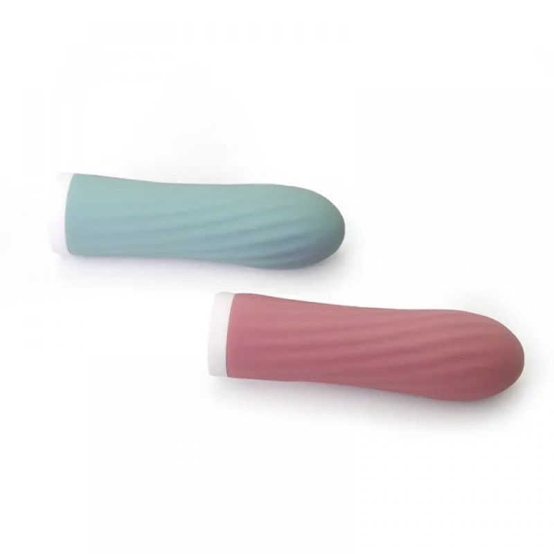 Мини-вибратор для клитора рельефный Sweet Em Velvet Lure, 10 режимов вибрации, голубой вид 5