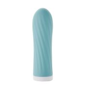 Мини-вибратор для клитора рельефный Sweet Em Velvet Lure, 10 режимов вибрации, голубой