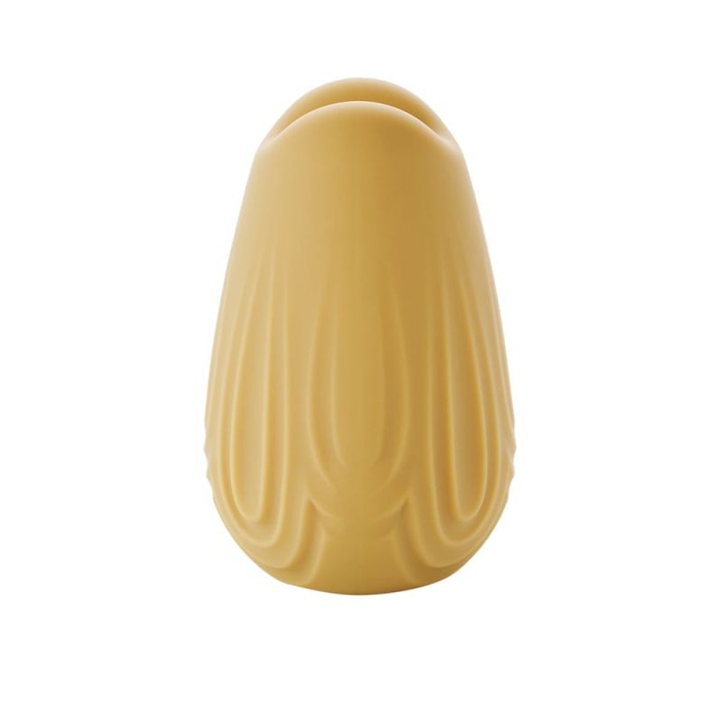 Міні-вібратор для клітора з фігурним візерунком Sweet Em Velvet Lure,10 режимів вібрації, жовтий вид 5