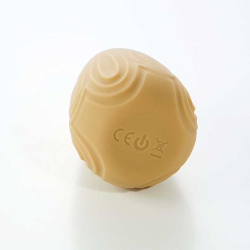 Міні-вібратор для клітора з фігурним візерунком Sweet Em Velvet Lure,10 режимів вібрації, жовтий вид 6