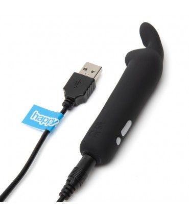 Міні вібратор Happy Rabbit Rechargeable Bullet BLACK вид 4