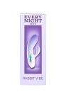 Мини вибратор кролик с цветным светодиодом Every Night Toys, 7 режимов вибрации, сиреневый градиент вид 7