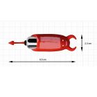 Міні вібратор-куля ,,Диявол,, Adrien Lastic силіконовий, червоний вид 5