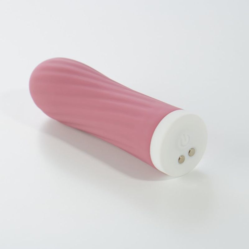 Міні-вібратор рельєфний Sweet Em Velvet Lure, рожевий вид 7