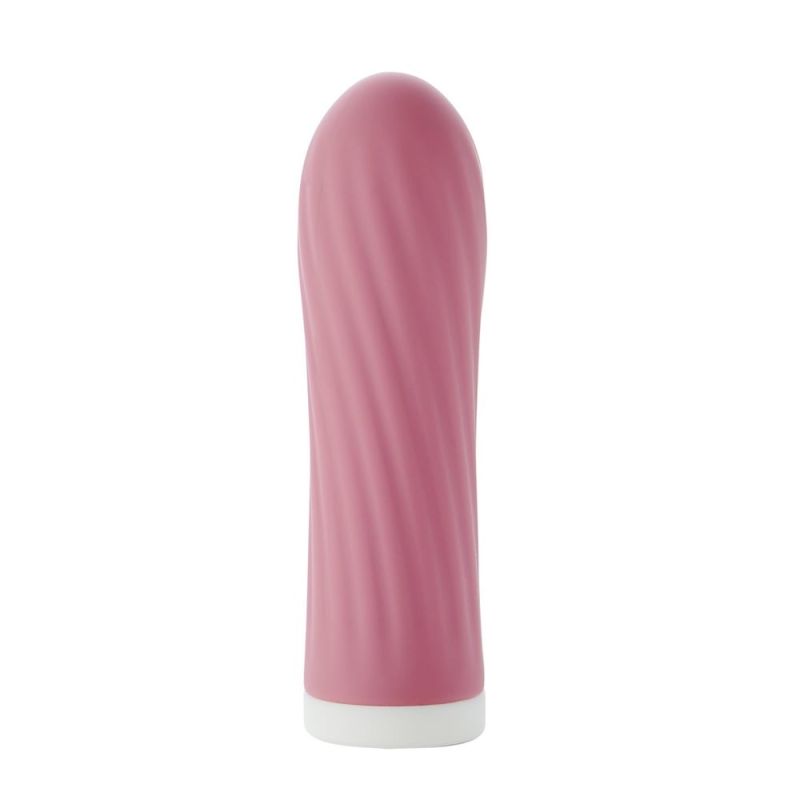 Міні-вібратор рельєфний Sweet Em Velvet Lure, рожевий вид 2