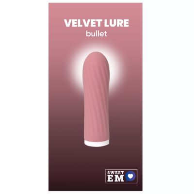Міні-вібратор рельєфний Sweet Em Velvet Lure, рожевий
