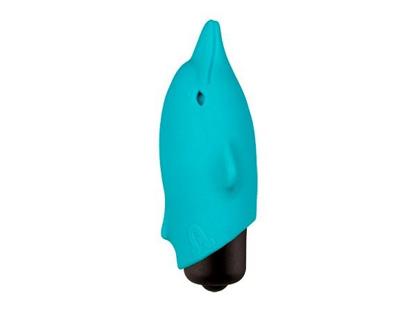 Міні-вібратор у вигляді дельфінчика, блакитний, Adrien Lastic Pocket Vibe Flippy Blue, 7,5 х 2,5 см вид 3