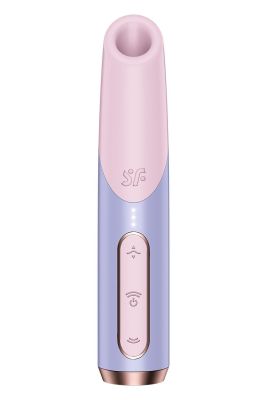 Миниатюрный вакуумный стимулятор клитора Satisfyer Bold Kiss розово-сиреневый