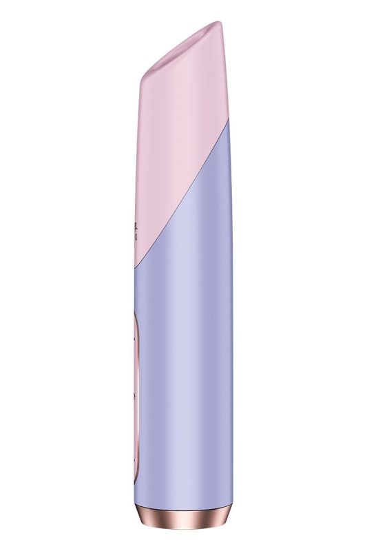 Миниатюрный вакуумный стимулятор клитора Satisfyer Bold Kiss розово-сиреневый вид 4