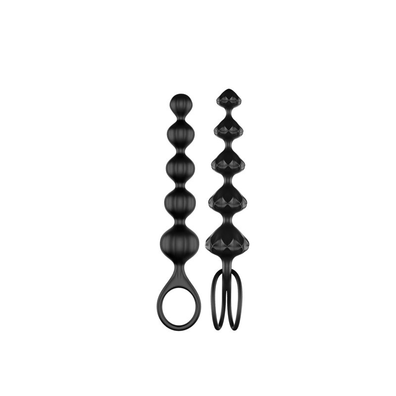 Набір анальних ланцюжків Satisfyer Love Beads, чорний вид 2