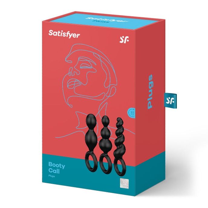Набір анальних ланцюжків Satisfyer Booty Call set of 3 чорний вид 4