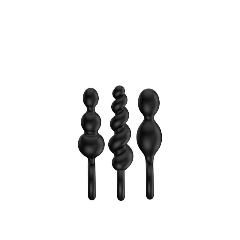 Набір анальних ланцюжків Satisfyer Booty Call set of 3 чорний вид 3