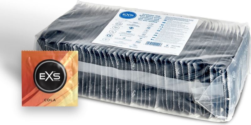 Набор ароматизированных презервативов EXS Flavoured Cola со вкусом колы (цена за 10 шт.) вид 5