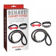 Набір БДСМ Chisa BEHAVE! LUXURY FETISH із 3-х предметів