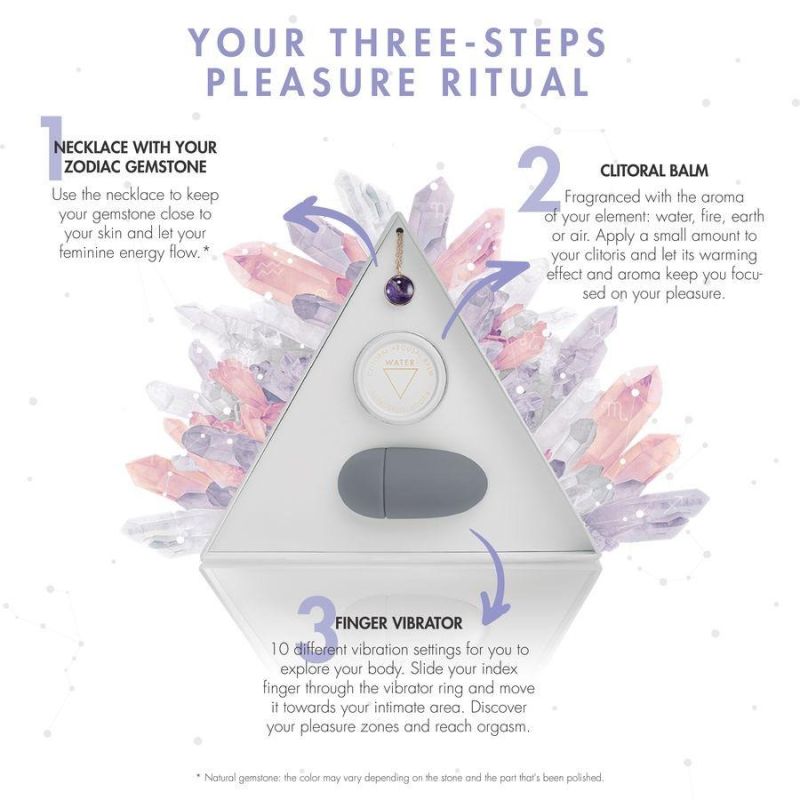 Набор Bijoux Indiscrets HOROSCOPE - Libra (Весы) вибратор на палец, гель для клитора, подвеска вид 10