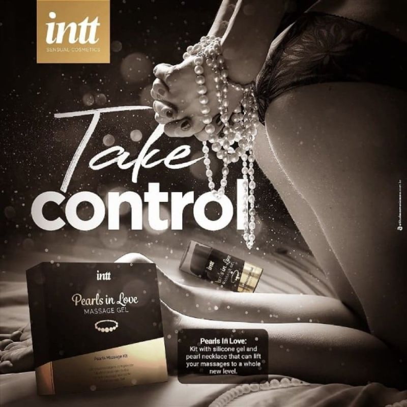 Набір для інтимного масажу Intt Pearls in Love, 15 мл, з гелем та перловим намистом вид 8