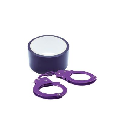 Набор DreamToys Bondx наручники и скотч, фиолетовый