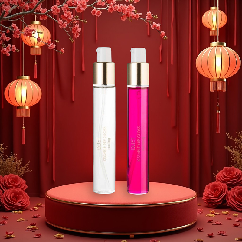 Набор гелей для стимуляции сосков Bijoux Cooling & Warming Nip Gloss, охлаждающий и согревающий вид 2